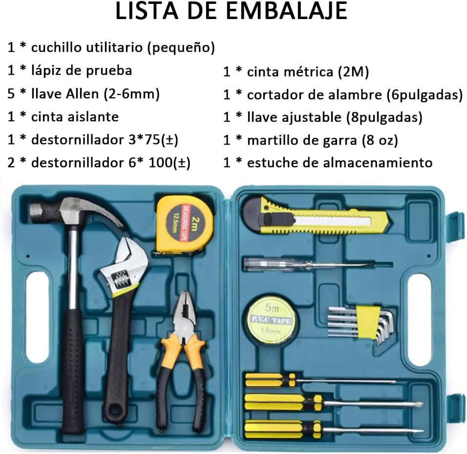 Kit Caja Herramientas Manuales